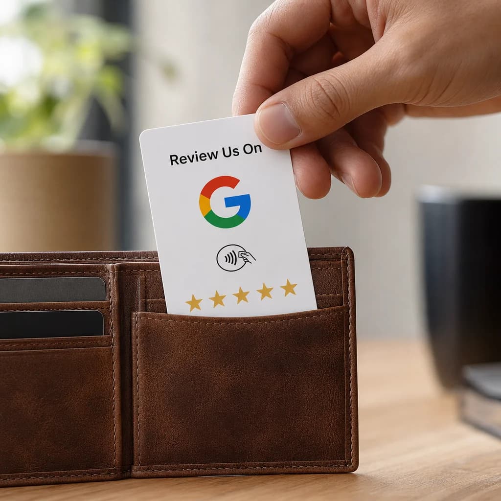 Google Review NFC Card — Wallet Size 3